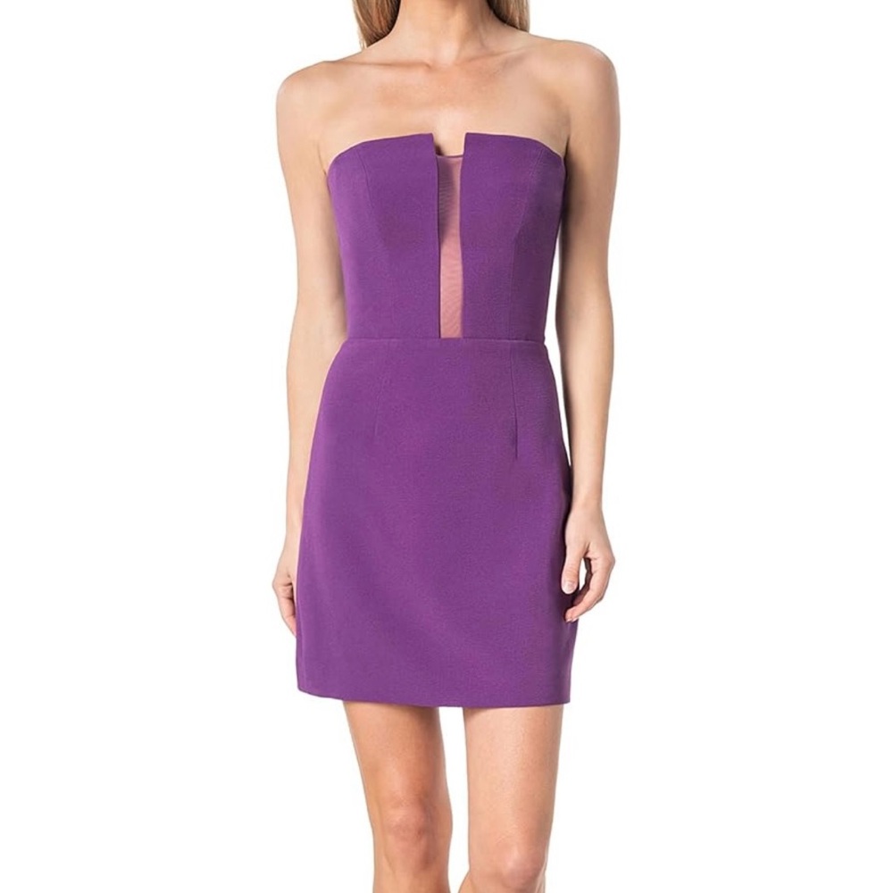 Dress the Population - Women's Chloe Bodycon Mini Dress - Violet - Small